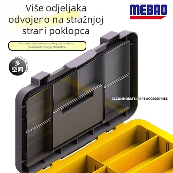 Mebao prenosna košara za žive ribe s pumpom kisika, dvostruki sloj, PP materijal