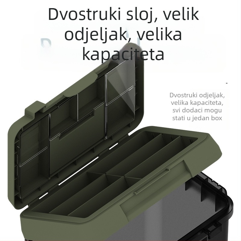 Mebao prenosna košara za žive ribe s pumpom kisika, dvostruki sloj, PP materijal