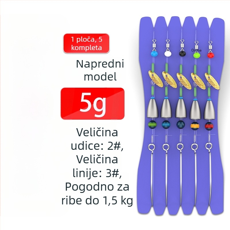Texas rig komplet – Gediron, No. 1 udice s bodljama, 500 komada