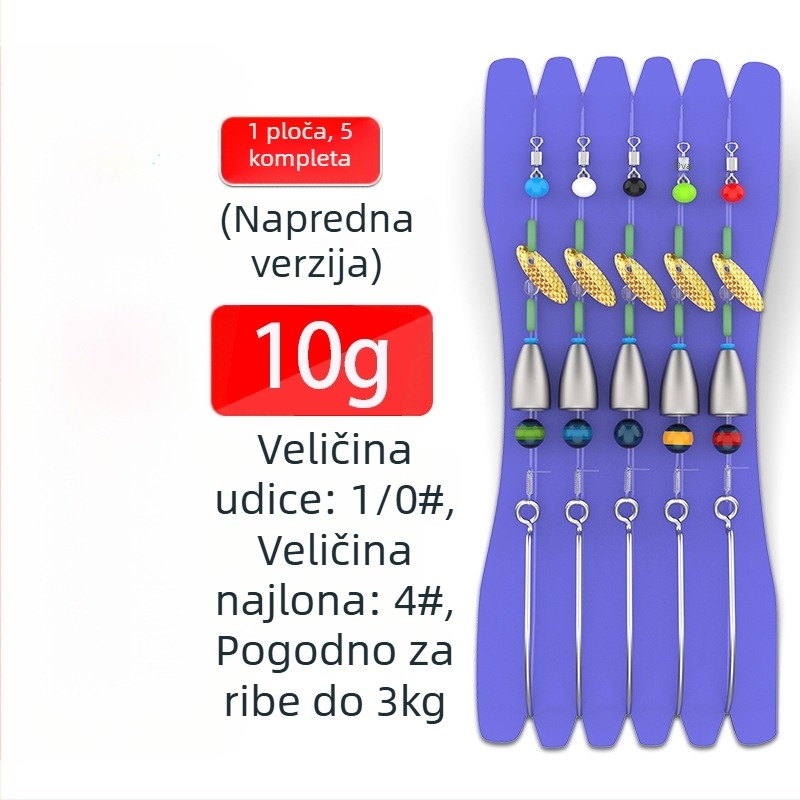 Texas rig komplet – Gediron, No. 1 udice s bodljama, 500 komada