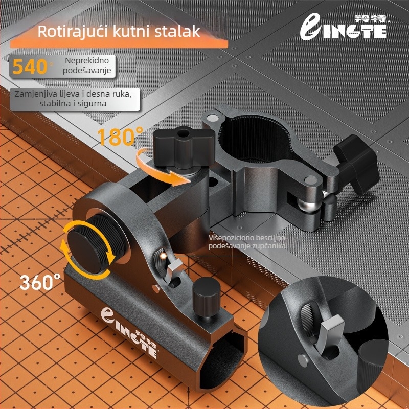 Lingte skup dodatne opreme za ribarsku stolicu od aluminijskog legura — Turret Base, Umbrella Light, Bait Tray, Fish Guard; Europski stil, univerzalni set; Podrijetlo: Kina