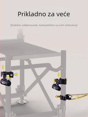 Set dodataka za stol pecanja Knight – aluminij-magnijev legura, trodijelni set, vijci protiv gubitka, toranj okvir, okvir zaštite ribe, okvir posude mamaca
