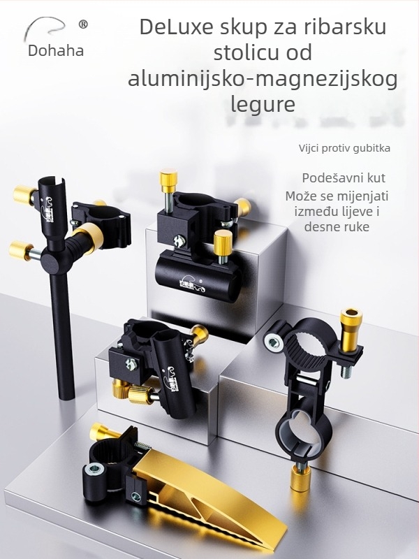 Set dodataka za stol pecanja Knight – aluminij-magnijev legura, trodijelni set, vijci protiv gubitka, toranj okvir, okvir zaštite ribe, okvir posude mamaca
