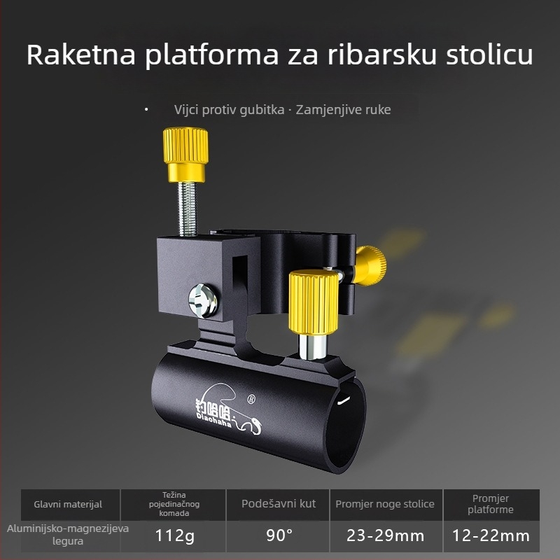 Set dodataka za stol pecanja Knight – aluminij-magnijev legura, trodijelni set, vijci protiv gubitka, toranj okvir, okvir zaštite ribe, okvir posude mamaca