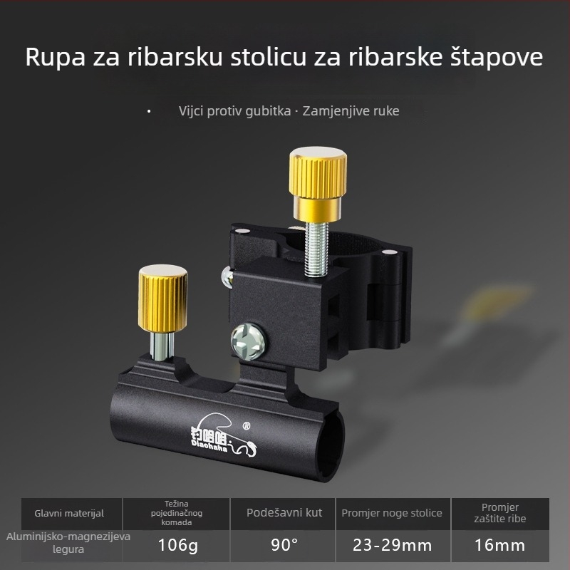 Set dodataka za stol pecanja Knight – aluminij-magnijev legura, trodijelni set, vijci protiv gubitka, toranj okvir, okvir zaštite ribe, okvir posude mamaca