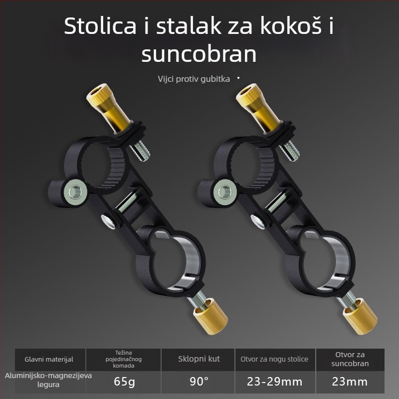 Set dodataka za stol pecanja Knight – aluminij-magnijev legura, trodijelni set, vijci protiv gubitka, toranj okvir, okvir zaštite ribe, okvir posude mamaca