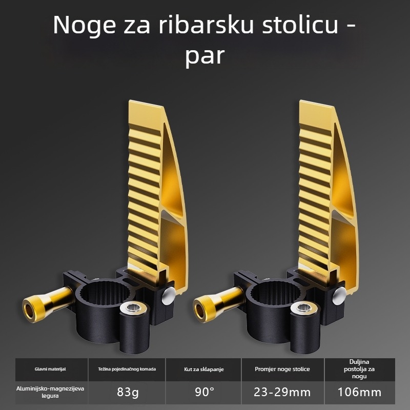 Set dodataka za stol pecanja Knight – aluminij-magnijev legura, trodijelni set, vijci protiv gubitka, toranj okvir, okvir zaštite ribe, okvir posude mamaca