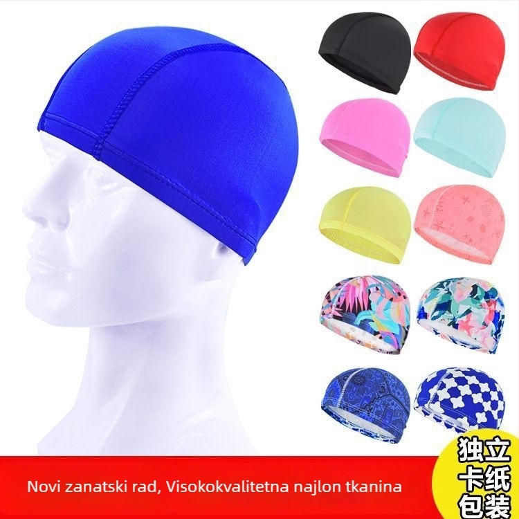 Plivačka kapa od najlona, visoka elastičnost, prozračna, s otiskom, unisex