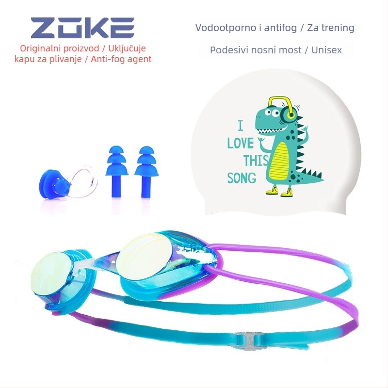 ZOKE antifog plivačke naočale - Unisex, PC leće