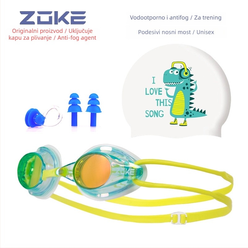 ZOKE antifog plivačke naočale - Unisex, PC leće