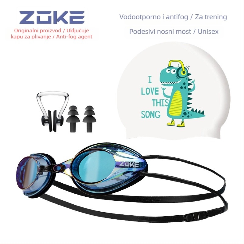 ZOKE antifog plivačke naočale - Unisex, PC leće