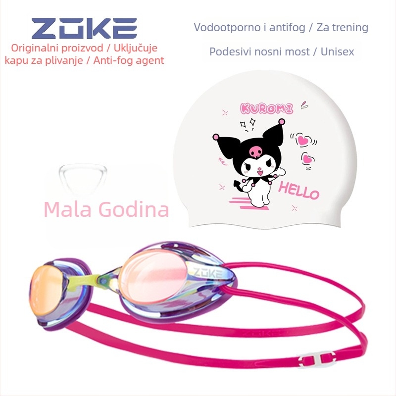 ZOKE antifog plivačke naočale - Unisex, PC leće