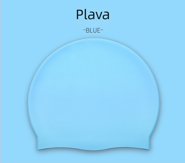 Plivačka kapa od silikona: jednofarbni uzorak, za odrasle, pogodna za plivanje i vodene aktivnosti (Materijal: silikon; Uzorak: jednobojni; Namjena: odrasli; Scenariji: plivanje, vodene aktivnosti)