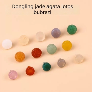 DIY dodaci za nakit od ahata, graviranje i poliranje, uzorak pupoljak lotosa