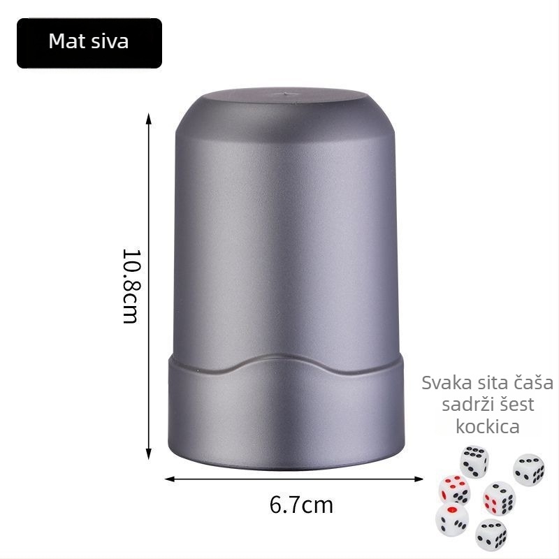 Set čaša za kockice, zakrivljeni mat finiš, 100 kom ABS čaša za bar/KTV