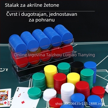 Čipovi za šah i igre s kartama, ravni plastični diskovi, PS materijal, lasersko graviranje, bez nominalne vrijednosti, marka Born Good Hand