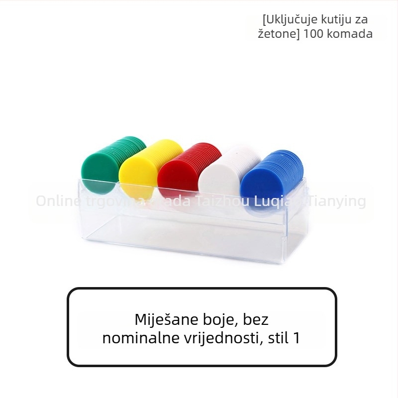 Čipovi za šah i igre s kartama, ravni plastični diskovi, PS materijal, lasersko graviranje, bez nominalne vrijednosti, marka Born Good Hand