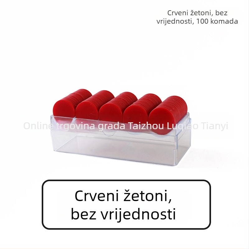 Čipovi za šah i igre s kartama, ravni plastični diskovi, PS materijal, lasersko graviranje, bez nominalne vrijednosti, marka Born Good Hand