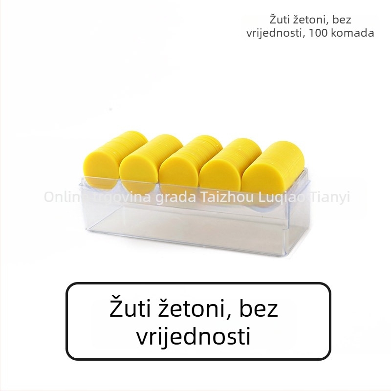 Čipovi za šah i igre s kartama, ravni plastični diskovi, PS materijal, lasersko graviranje, bez nominalne vrijednosti, marka Born Good Hand