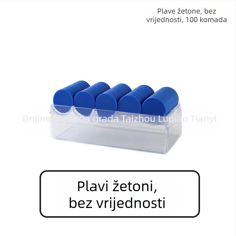 Čipovi za šah i igre s kartama, ravni plastični diskovi, PS materijal, lasersko graviranje, bez nominalne vrijednosti, marka Born Good Hand