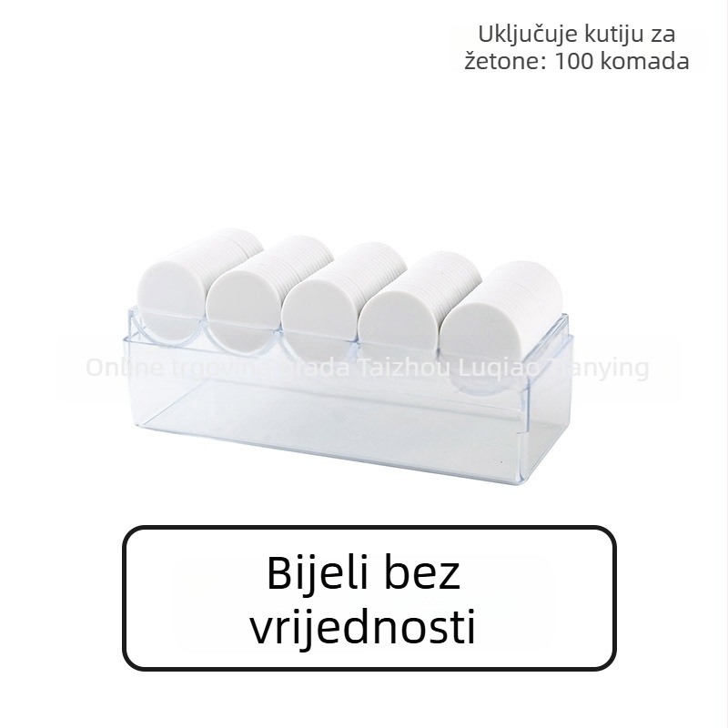 Čipovi za šah i igre s kartama, ravni plastični diskovi, PS materijal, lasersko graviranje, bez nominalne vrijednosti, marka Born Good Hand