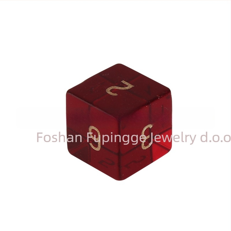 Z01 kristalne kocke za društvene igre, 20-strane, sintetički kristalni dragulji, pravokutni stil, podrijetlo Foshan, prilagodljiva obrada, pakiranje 1 kom