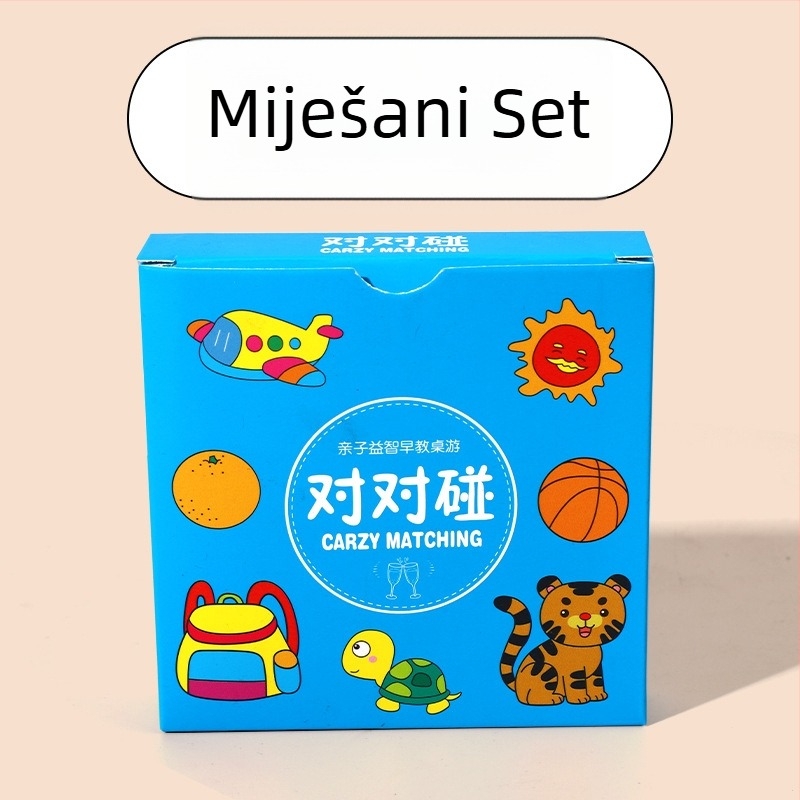 Karte za stolnu igru za obiteljska druženja, interaktivna vježba izražavanja za djecu 4–14 godina, papirnate karte, potiču vizualni razvoj, intelektualni razvoj i koordinaciju ruka-oka.