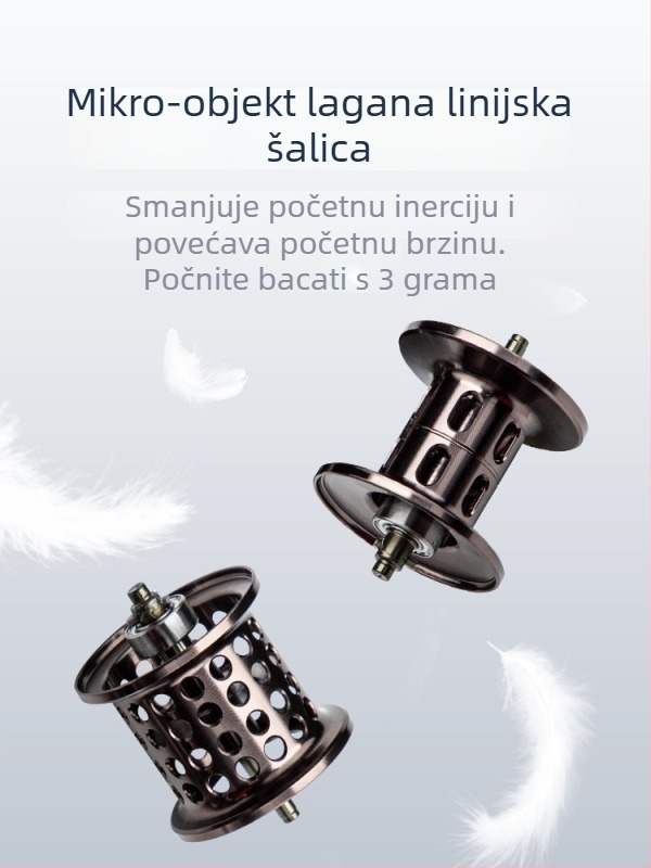 Water Drop kolut za ribolov — ultra lagan, univerzalni, dugačak domet bacanja