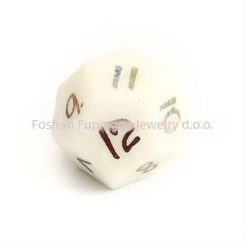 Kockice za stolne igre — marka Wowu, prirodni slonovača jade kamen, osmerokutna forma, pravokutni stil, prilagodba