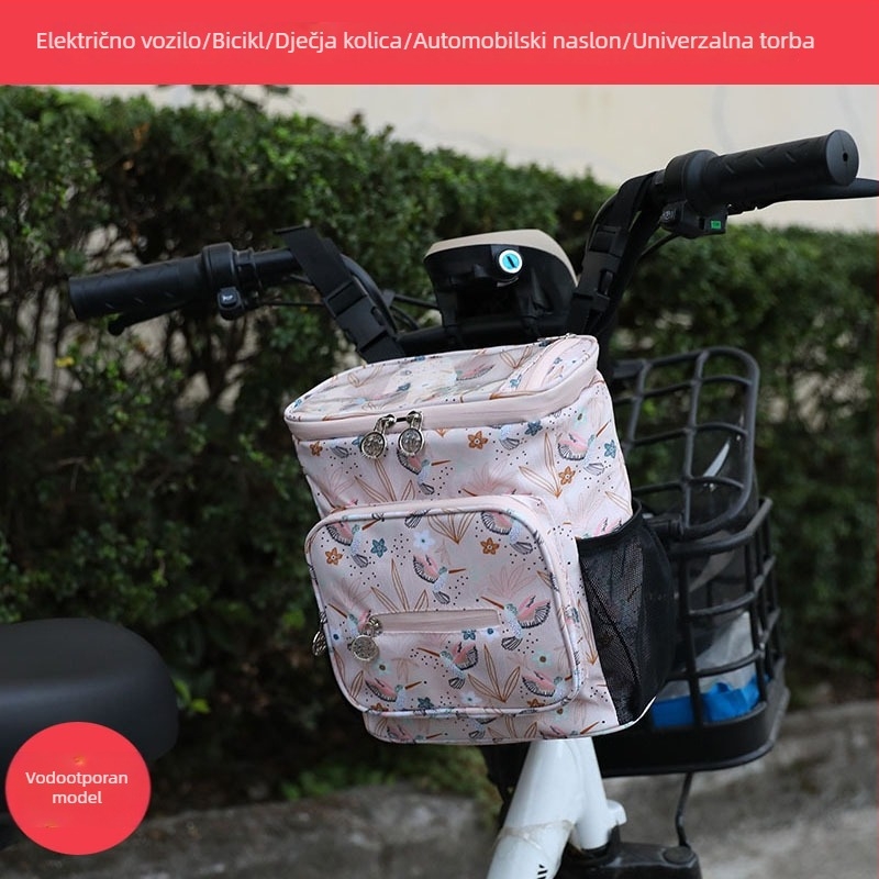 Torba za bicikl - prednja vodootporna viseća torba, 5 L kapaciteta, model A308, Oxford tkanina