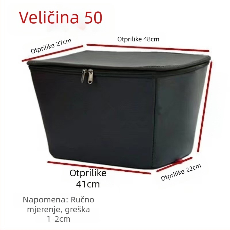 Liner za košaru bicikla – vodootporan, umjetna koža, unutarnje skladište za prednje i stražnje košare