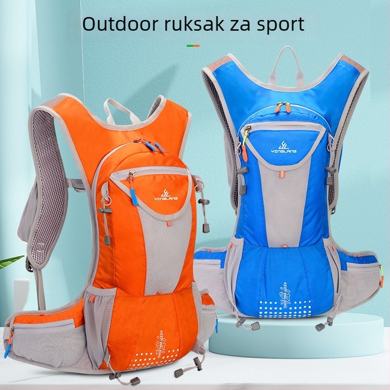Sportski ranac – ultra lak, prozračan, otporan na habanje; džep za bocu vode; Model: 673; Materijal: Najlon; Podstava: Poliester; Nosivi sustav: remeni s zračnim jastukom