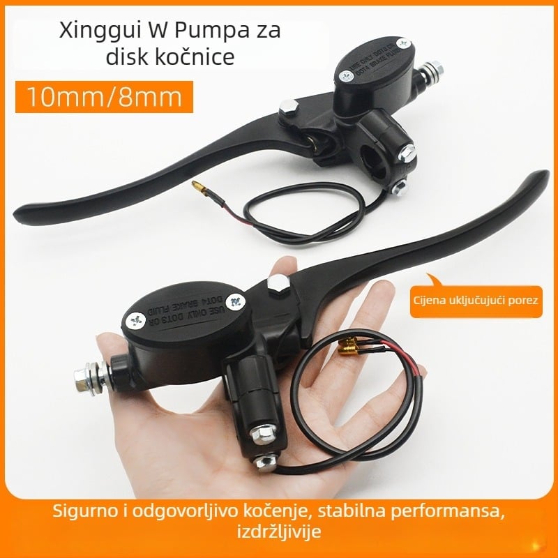 Gornja pumpa za tekućinu kočnice za disk kočnice, aluminij, promjer 22 mm, Mojielong, kompatibilna s prednjom i stražnjom kočnicom
