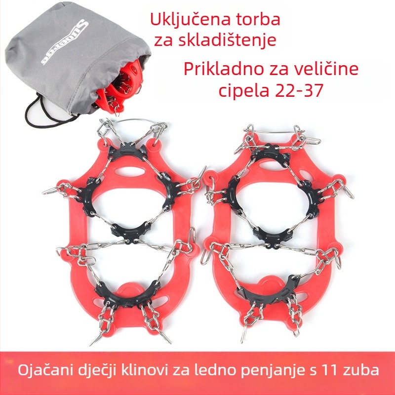 11-zupna dječja protusklizna navlaka za cipele od nehrđajućeg čelika Mount Rock