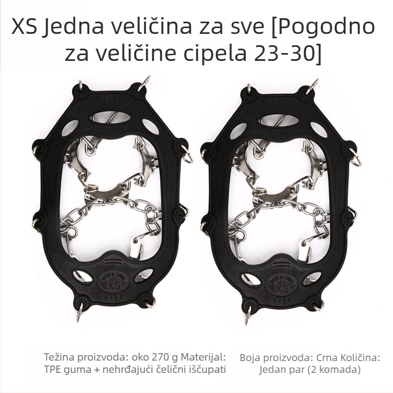 11-zupna dječja protusklizna navlaka za cipele od nehrđajućeg čelika Mount Rock