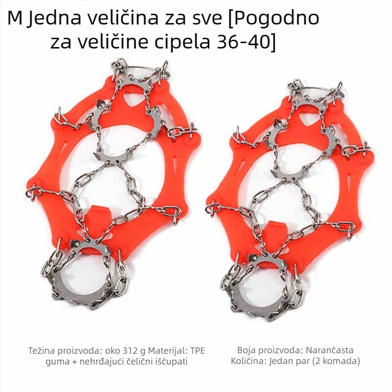 11-zupna dječja protusklizna navlaka za cipele od nehrđajućeg čelika Mount Rock