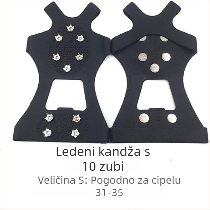 Protuklizne navlake za cipele s 10 oštrica - TPE, 100 komada u kutiji, porijeklo Dongguan