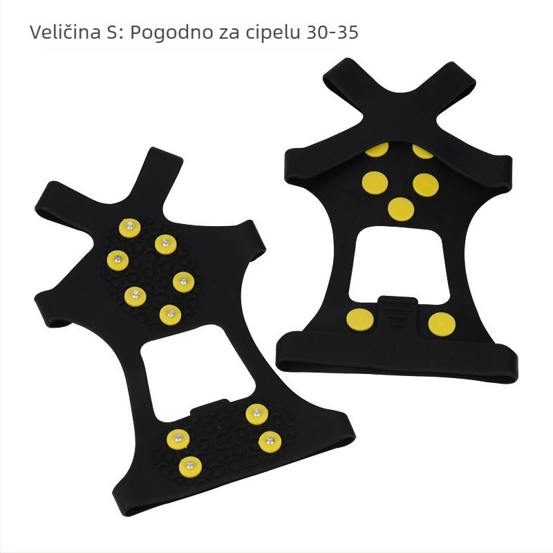 Protuklizne navlake za cipele s 10 oštrica - TPE, 100 komada u kutiji, porijeklo Dongguan