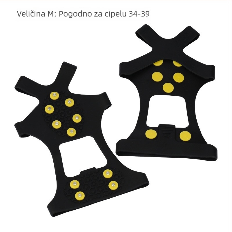 Protuklizne navlake za cipele s 10 oštrica - TPE, 100 komada u kutiji, porijeklo Dongguan