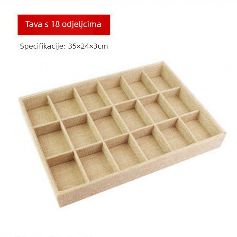 Držač za izlaganje prstena i nakita — ABS, baršunasta unutrašnjost, jednovrstna konstrukcija, vrhunski dizajn, šavovi spajanja