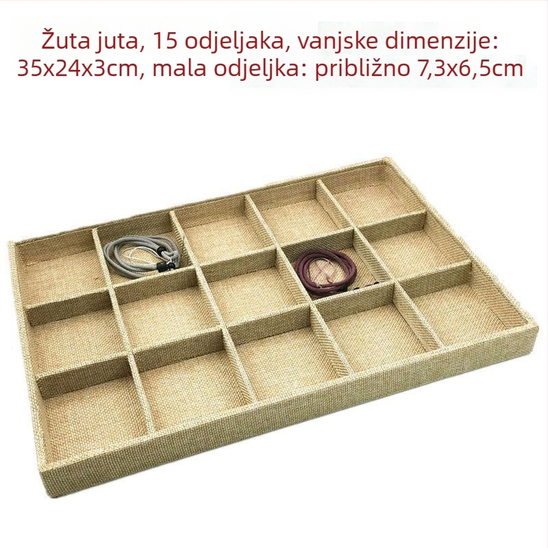 Držač za izlaganje prstena i nakita — ABS, baršunasta unutrašnjost, jednovrstna konstrukcija, vrhunski dizajn, šavovi spajanja