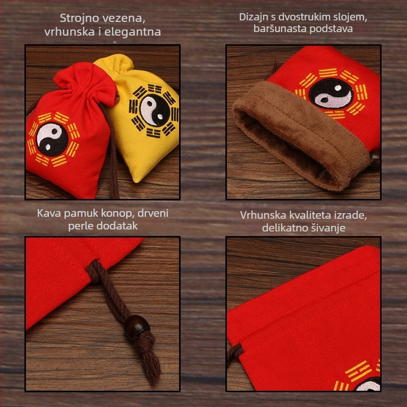 Torba za nakit, platno, mekana, model SND101, prilagodljiva