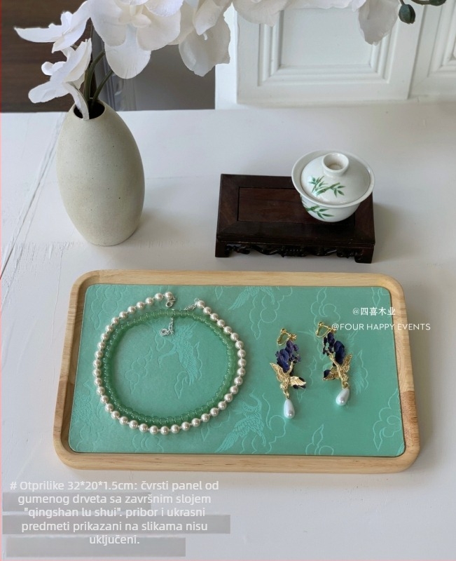 Drvena ploča za izlaganje nakita, jednodjelni model, masivno drvo, antikni stil, spojna konstrukcija, ljeto 2024 izlazak