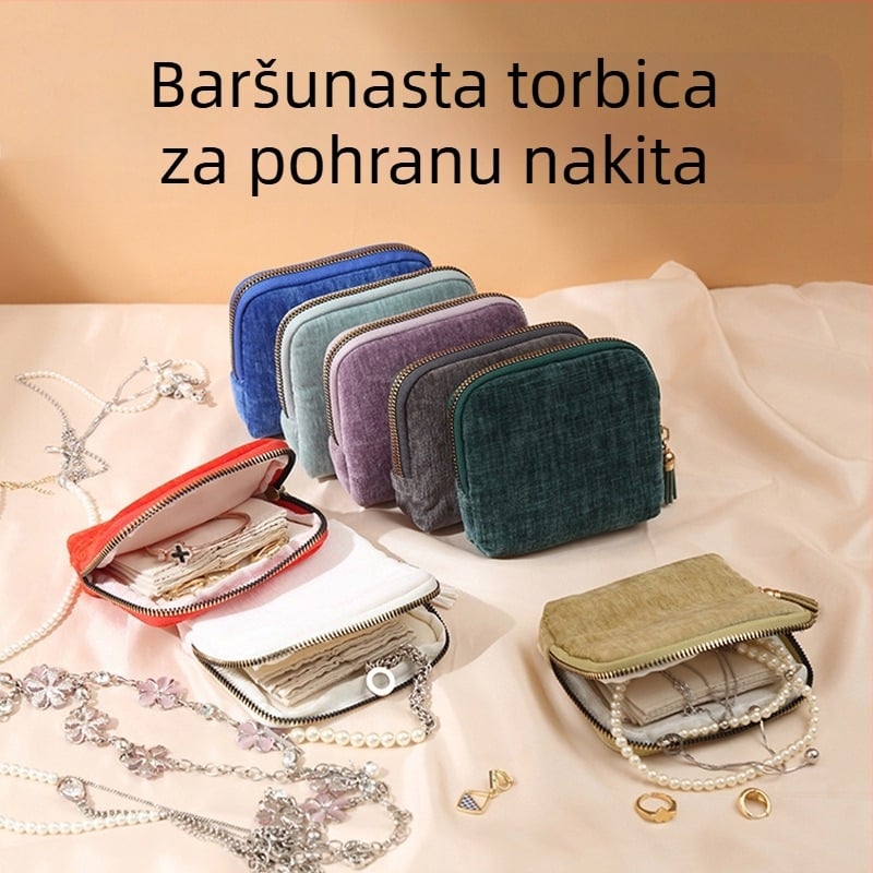Torba za nakit, flanel materijal, oblik clutch, model Hd-367, brend Xinyi