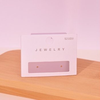 Kartice za ambalažu nakita s PVC kopčom, s toplim utiskom i reljefom, od papira/kartona, 100 listova