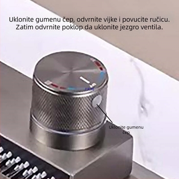 Ventilno jezgro kišnog izlaza za kuhinjski sudoper – 304 nehrđajući čelik, keramičko jezgro ventila, model A-00002, Mingjin, CE potvrda