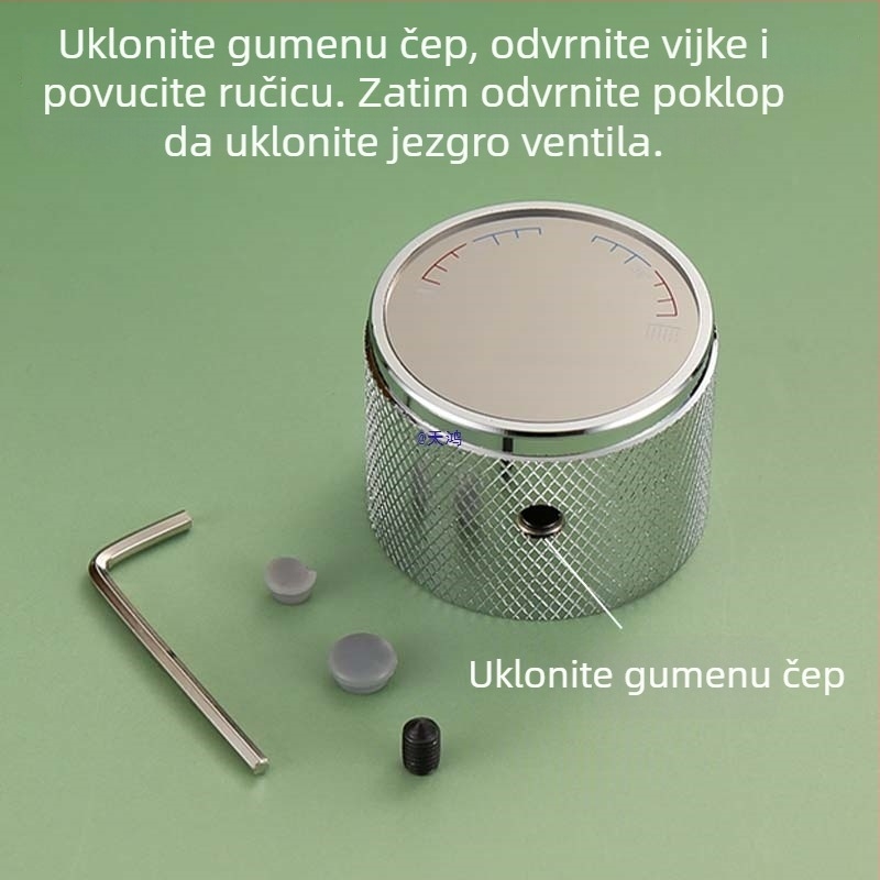 Ventilno jezgro kišnog izlaza za kuhinjski sudoper – 304 nehrđajući čelik, keramičko jezgro ventila, model A-00002, Mingjin, CE potvrda