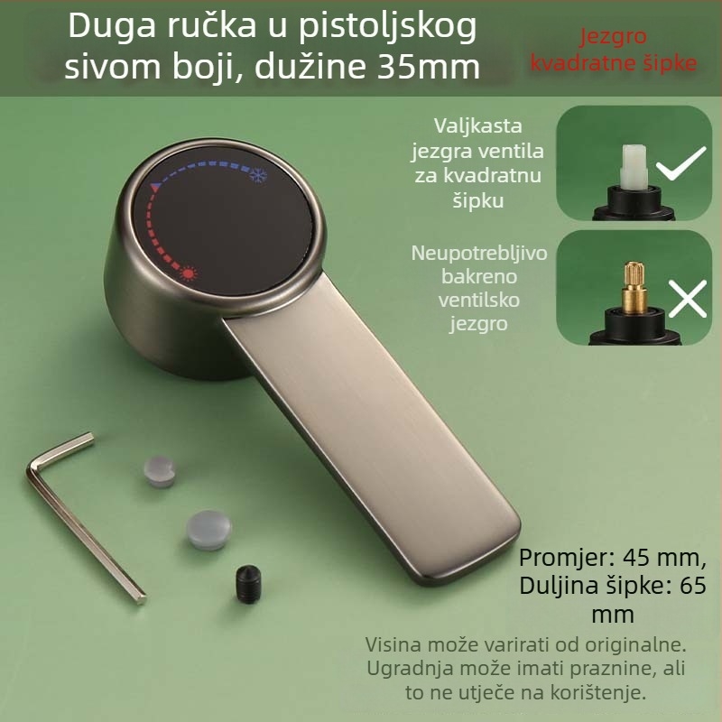 Ventilno jezgro kišnog izlaza za kuhinjski sudoper – 304 nehrđajući čelik, keramičko jezgro ventila, model A-00002, Mingjin, CE potvrda