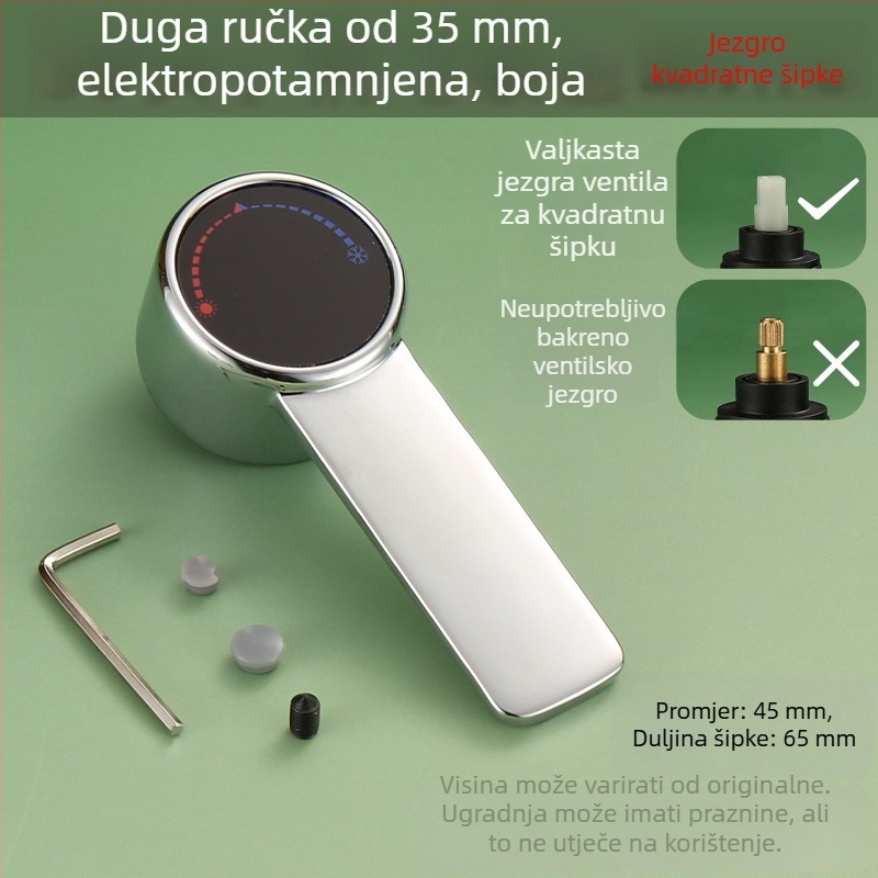 Ventilno jezgro kišnog izlaza za kuhinjski sudoper – 304 nehrđajući čelik, keramičko jezgro ventila, model A-00002, Mingjin, CE potvrda