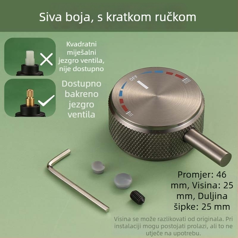 Ventilno jezgro kišnog izlaza za kuhinjski sudoper – 304 nehrđajući čelik, keramičko jezgro ventila, model A-00002, Mingjin, CE potvrda